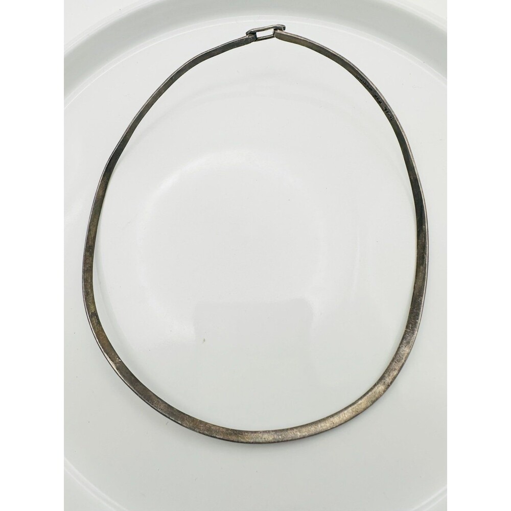 Mexico 925 sterling silver omega choker Necklace